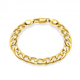 Chain Link Bracelet 6mm-12mm Wide 18K Gold/ Silver-Plated Bracelet for Women  