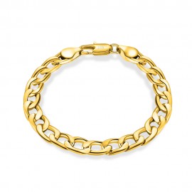 Chain Link Bracelet 6mm-12mm Wide 18K Gold/ Silver-Plated Bracelet for Women 