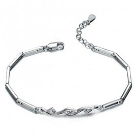 S925 Silver Plated White Gold Diamond Bracelet Jewelry Ideal Gifts For Women Gift Set From Heart 