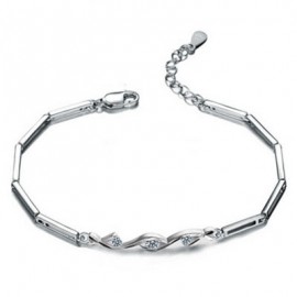 S925 Silver Plated White Gold Diamond Bracelet Jewelry Ideal Gifts For Women Gift Set From Heart