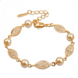 Fashion Bracelet Mesh Crystal Bracelets Rose Gold Bracelet for Women Girl 