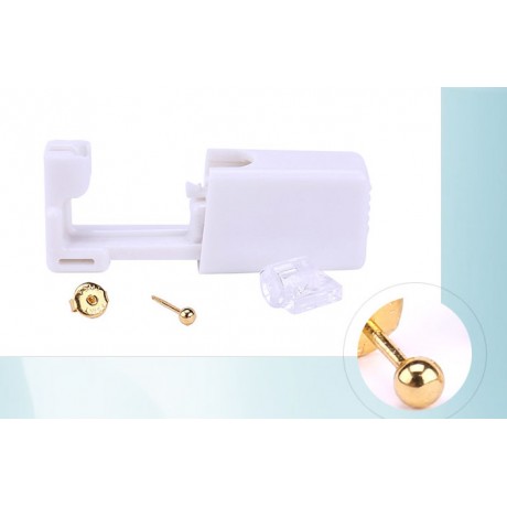 New Personal Disposable Painless Ear Piercer With Earring