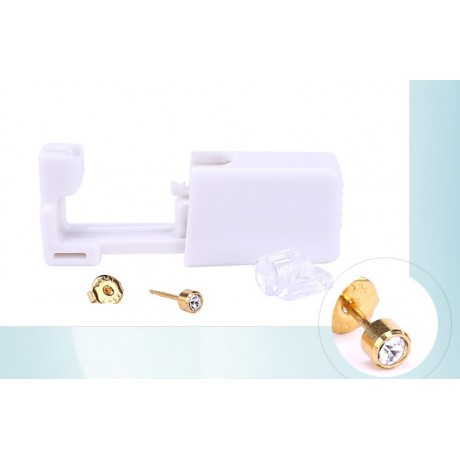 New Personal Disposable Painless Ear Piercer With Earring
