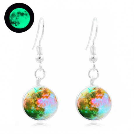 Starry Luminous Gemstone Earrings Drop Charm Earrings for Women