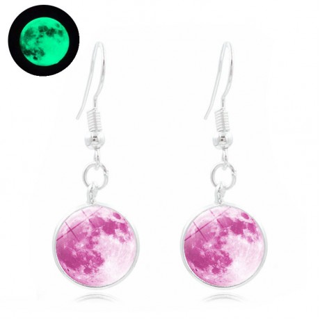 Starry Luminous Gemstone Earrings Drop Charm Earrings for Women