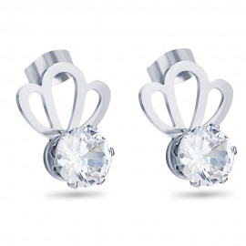 Fashion Jewelry Women's Earrings Silver Rose Gold Titanium Steel Earrings Stud Earrings  