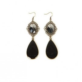 Multi-Cut Drop Long Earrings Crystal Pendant Vintage Long Brilliant Earrings For Women