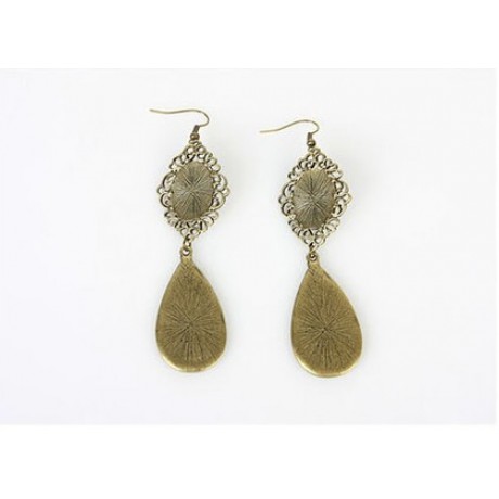 Multi-Cut Drop Long Earrings Crystal Pendant Vintage Long Brilliant Earrings For Women