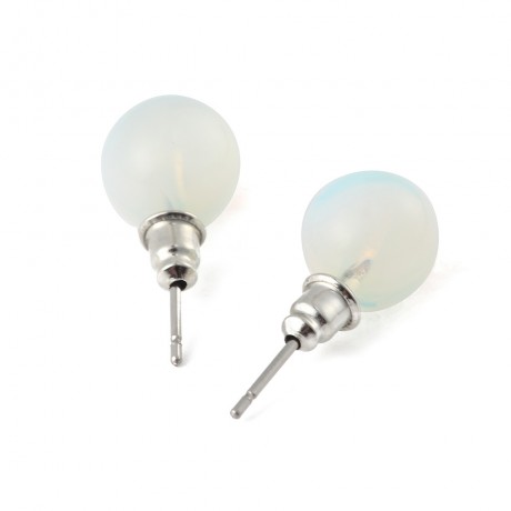 Natural Stone Stud Earrings Crystal Jewelry Earrings for Women