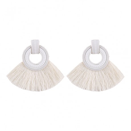 Fashion Tassel Earrings Stud Sector Statement Earrings For Girls