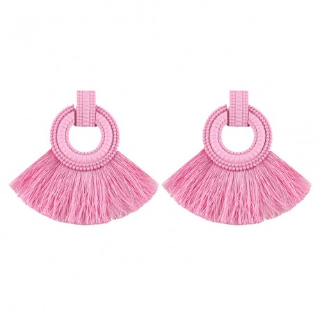 Fashion Tassel Earrings Stud Sector Statement Earrings For Girls