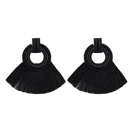 Fashion Tassel Earrings Stud Sector Statement Earrings For Girls
