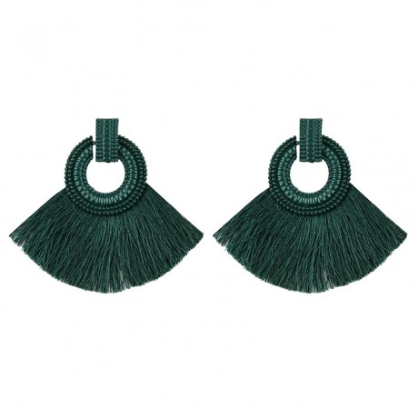 Fashion Tassel Earrings Stud Sector Statement Earrings For Girls