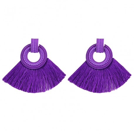 Fashion Tassel Earrings Stud Sector Statement Earrings For Girls