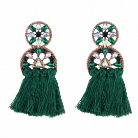 Bohemian Tassel Earrings Stud Retro Long Earrings For Girls 