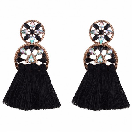 Bohemian Tassel Earrings Stud Retro Long Earrings For Girls