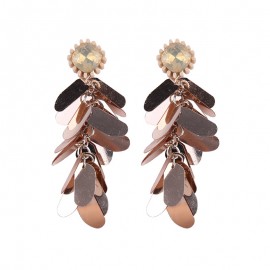 Hot Diamond Sequin Long Earring Fashion Long Earrings For Women And Girls 