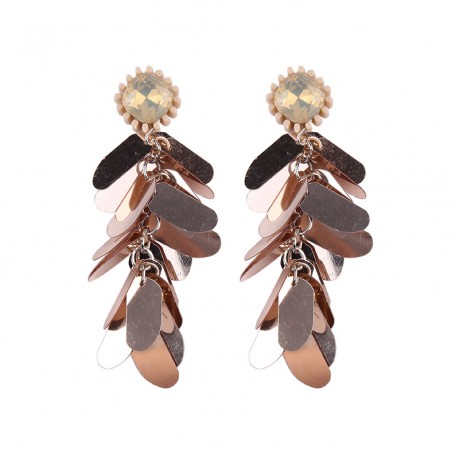 Hot Diamond Sequin Long Earring Fashion Long Earrings For Women And Girls