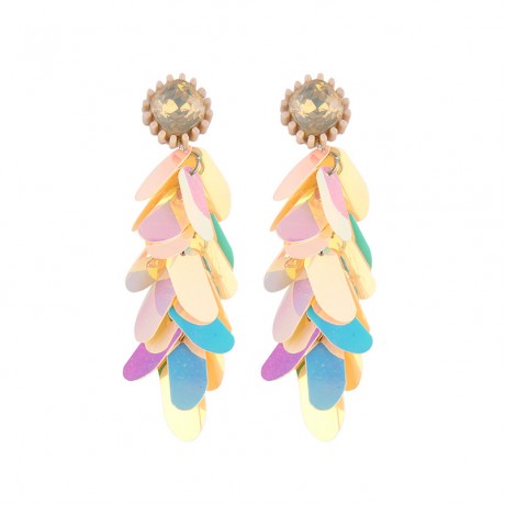Hot Diamond Sequin Long Earring Fashion Long Earrings For Women And Girls