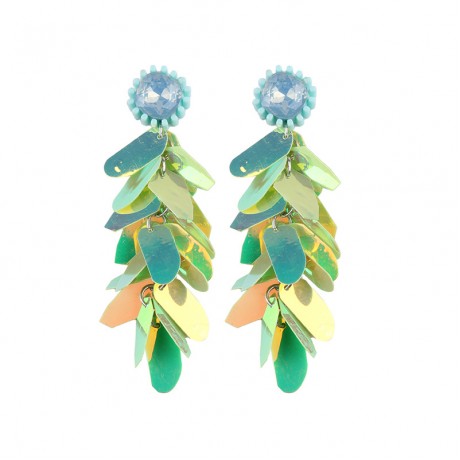 Hot Diamond Sequin Long Earring Fashion Long Earrings For Women And Girls