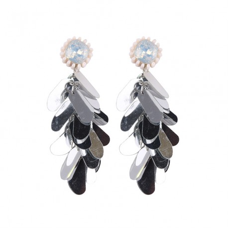 Hot Diamond Sequin Long Earring Fashion Long Earrings For Women And Girls