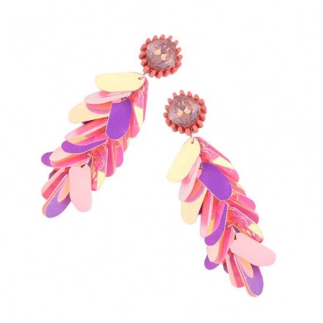 Hot Diamond Sequin Long Earring Fashion Long Earrings For Women And Girls