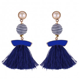Womens Fashion Jewelry Tassel Earring Tassel Dangle Stud Earrings 