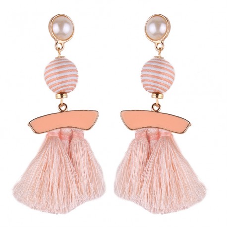 Womens Fashion Jewelry Tassel Earring Tassel Dangle Stud Earrings