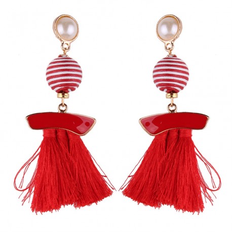 Womens Fashion Jewelry Tassel Earring Tassel Dangle Stud Earrings
