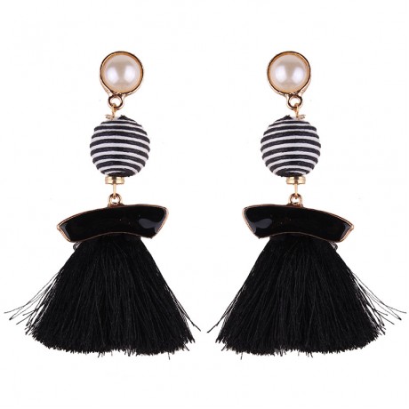 Womens Fashion Jewelry Tassel Earring Tassel Dangle Stud Earrings