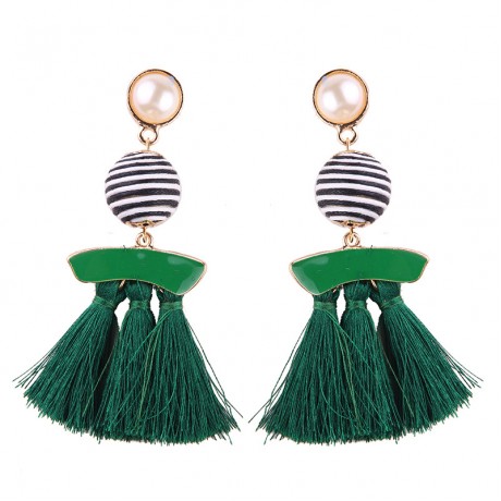 Womens Fashion Jewelry Tassel Earring Tassel Dangle Stud Earrings