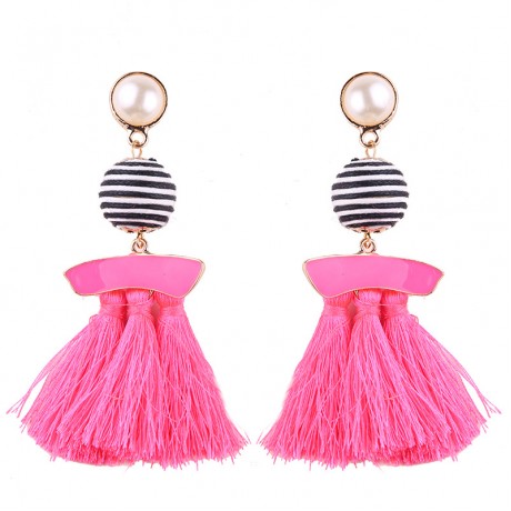 Womens Fashion Jewelry Tassel Earring Tassel Dangle Stud Earrings