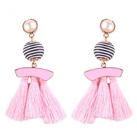 Womens Fashion Jewelry Tassel Earring Tassel Dangle Stud Earrings