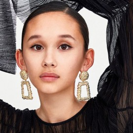 Women Fashion High-End Luxury  Drops Earring Big Pendant Dangle Earrings For Women 