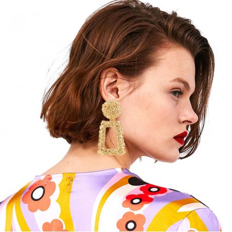 Women Fashion High-End Luxury  Drops Earring Big Pendant Dangle Earrings For Women