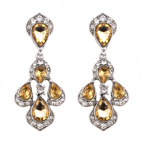 Crystal Unique Design Dangle Crystal Earrings Jewelry for Women