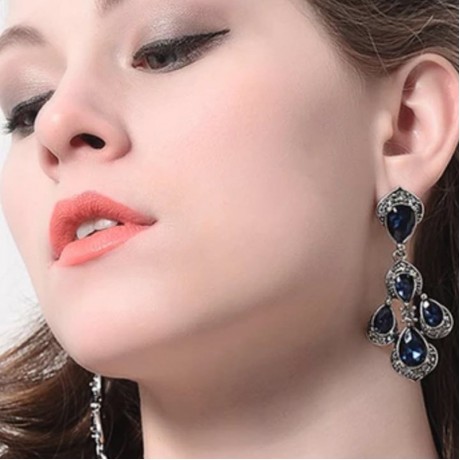 Crystal Unique Design Dangle Crystal Earrings Jewelry for Women