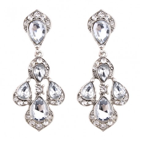 Crystal Unique Design Dangle Crystal Earrings Jewelry for Women