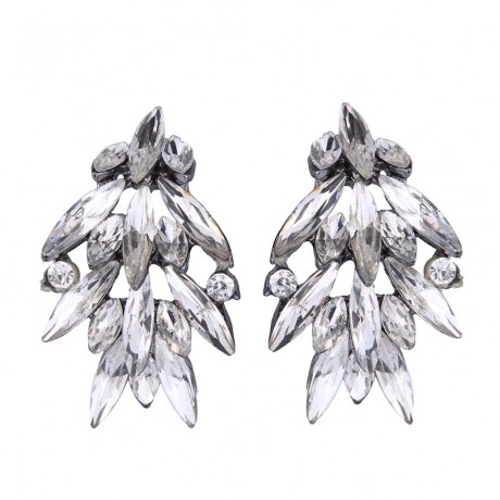 Fashion Jewelry Vintage Exaggeration Crystal Earrings Studs Dangle Earrings Women and Girls