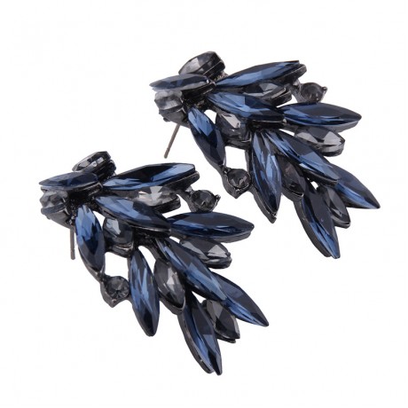 Fashion Jewelry Vintage Exaggeration Crystal Earrings Studs Dangle Earrings Women and Girls