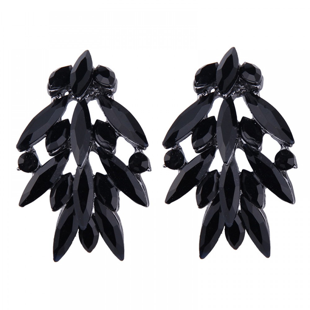 Fashion Jewelry Vintage Exaggeration Crystal Earrings Studs Dangle Earrings Women and Girls
