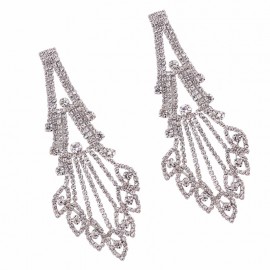 Fashion Jewelry Earring Luxury Elegant Rhinestone Drop Earring for Women, Brides, Bridesmaids 