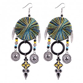 Handmade Beaded Tassel Dangle Earrings Long Fringe Statement Earrings Jewelry for Women Girls 