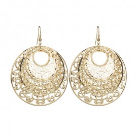  Geometric Shape Earring Sunflower Circle Dangle Drop Earrings for Women