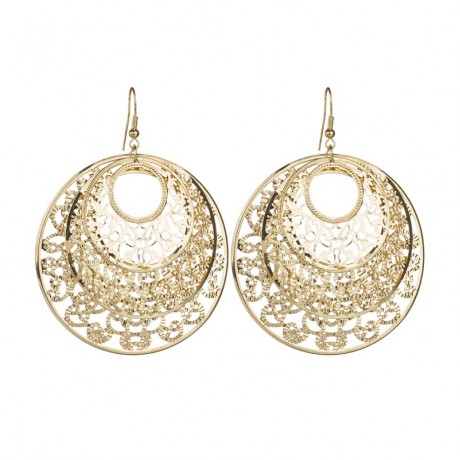  Geometric Shape Earring Sunflower Circle Dangle Drop Earrings for Women