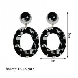 Fashion Earring Acetic Acid Acrylic Earrings Vintage Geometric Stud Earrings Women Jewelry 