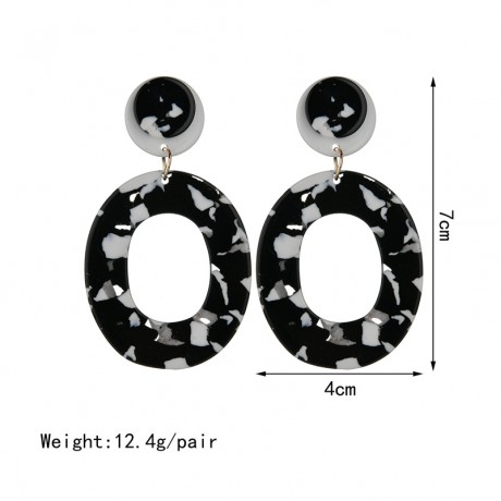 Fashion Earring Acetic Acid Acrylic Earrings Vintage Geometric Stud Earrings Women Jewelry