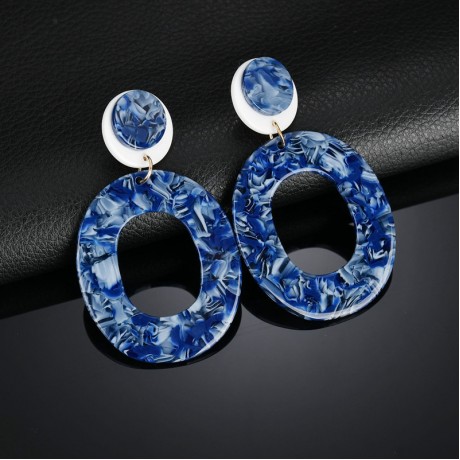 Fashion Earring Acetic Acid Acrylic Earrings Vintage Geometric Stud Earrings Women Jewelry