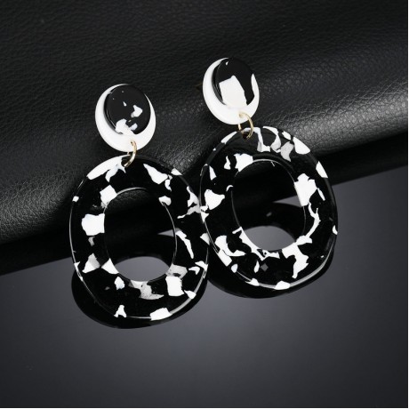 Fashion Earring Acetic Acid Acrylic Earrings Vintage Geometric Stud Earrings Women Jewelry