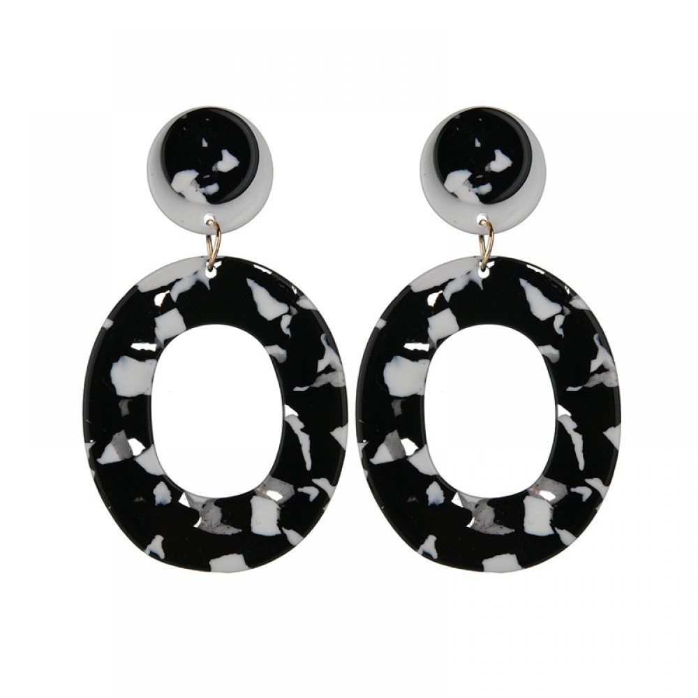 Fashion Earring Acetic Acid Acrylic Earrings Vintage Geometric Stud Earrings Women Jewelry